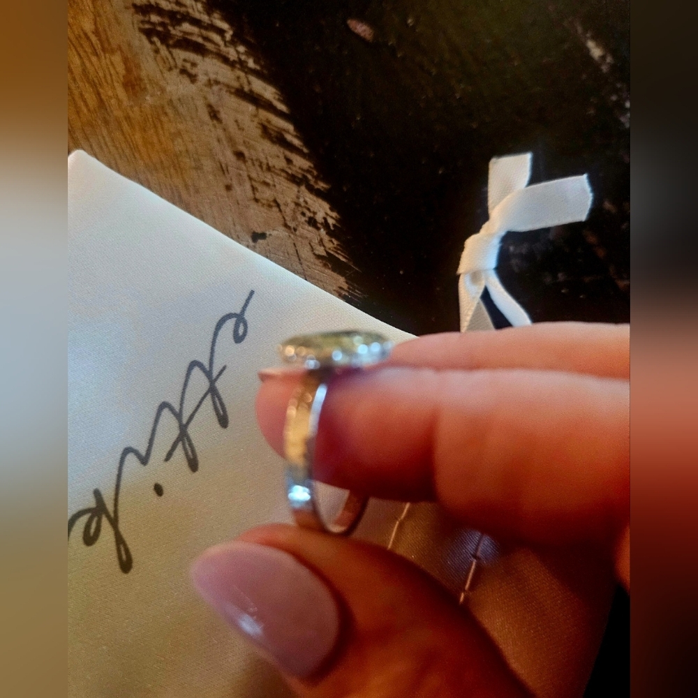 Unique Silver & Resin Ring - Picture 7 of 11